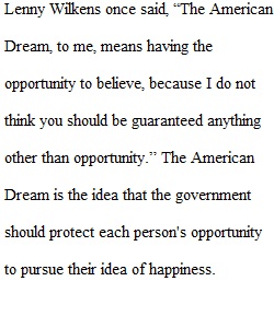 American Dream Journal